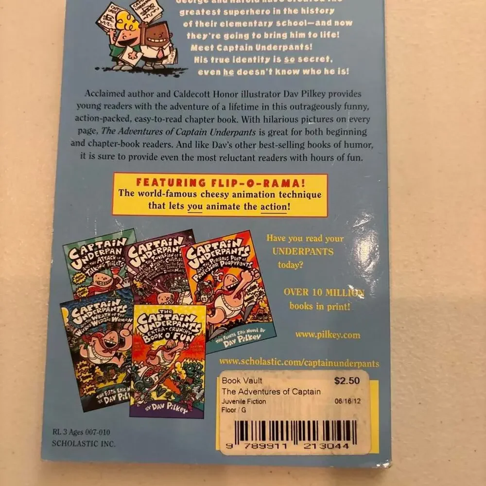 Captain Underpants by Dav Pilkey